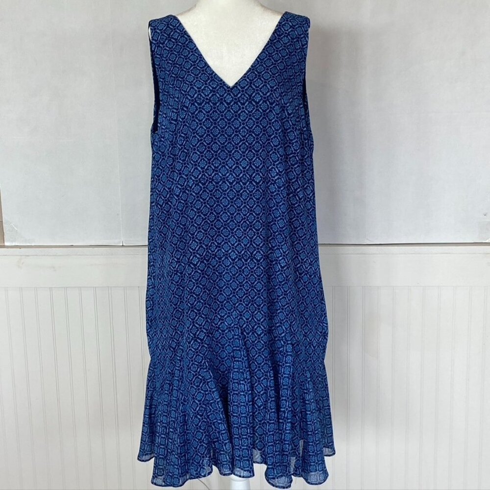 Ralph Lauren Blue Chiffon Sundress Sz 16